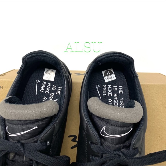 Nike Drop-Type PRM Leather Black Men’s Sneakers - Picture 8 of 9